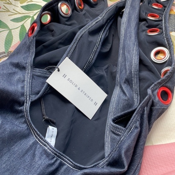 NWT Solid & Striped The Jackie One Piece Blue Red - Picture 6 of 6